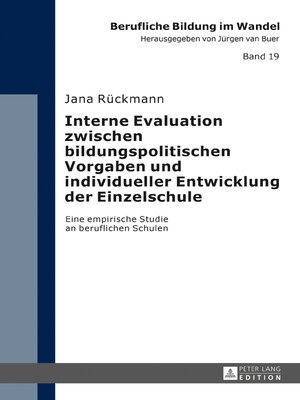 cover image of Interne Evaluation zwischen bildungspolitischen Vorgaben und individueller Entwicklung der Einzelschule